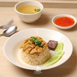 ข้าวมันไก่ทอด