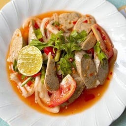 ยำหมูยอพริกไทยดำ