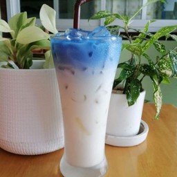 นมสดอัญชัน