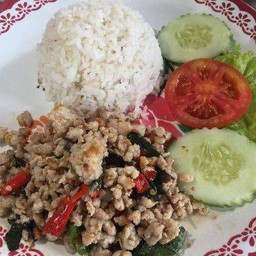 ข้าวกระเพราหมูสับ