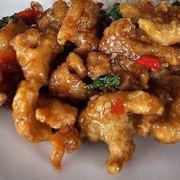 กะเพราไก่กรอบ