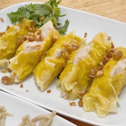 เกี๊ยวต้มไส้ทะลัก ไส้หมูเด้ง