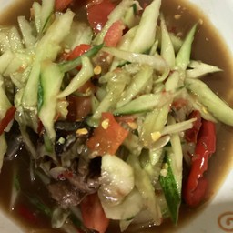 ตำปูปลาร้าเเตง