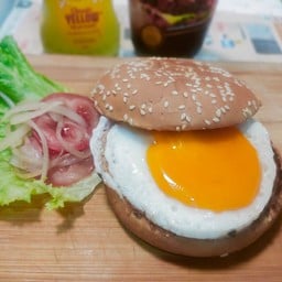 Burger ไข่ ซอสบาร์บีคิว เพื่อสุขภาพ