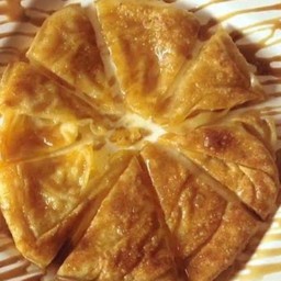 โรตี กลมนุ่ม ชีส คาราเมล