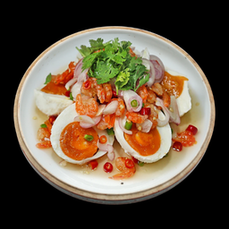 Salted egg salad  ยำไข่เค็ม