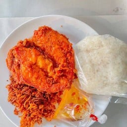 อกไก่ใหญ่+ข้าวเหนียว