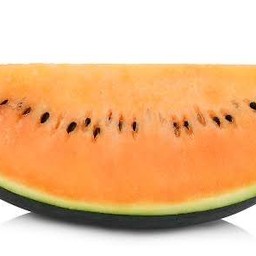 แตงโม ควีนเลดี้ สีส้ม หั่นพร้อมทาน 1กล่อง