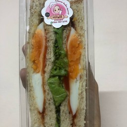 แซนวิช ไส้ไข่ล้วน  ชิ้นละ