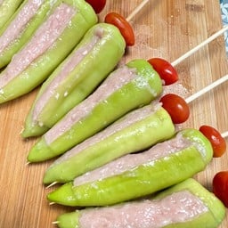 พริกหยวกยัดไส้หมูเด้ง