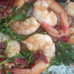 ข้าวกระเพรากุ้ง