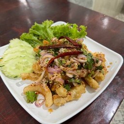 ลาบท้องปลาแซลมอน
