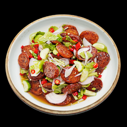 Chinese sausage Salad  ยำกุนเชียง