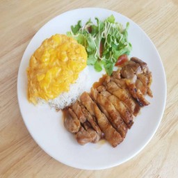 ข้าวไก่เทอริยากิไข่ข้น