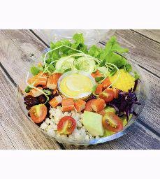 สลัดผักผลไม้+ยำสาหร่าย