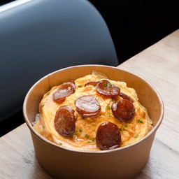 [อร่อยซ่ากับโค้ก] ข้าวไข่ข้น กุนเชียง +  สไปรท์ ออริจินัล (กระป๋อง) 