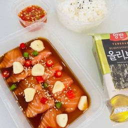 แซลมอนดอง (ชุดพร้อมทาน)