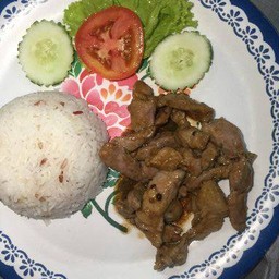 ข้าวหมูน้ำมันหอย