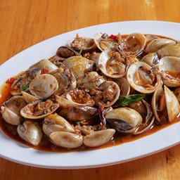 ผัดหอยลาย ซอสหม่าล่า