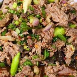 ลาบเนื้อสุก