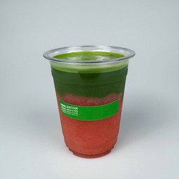 Matcha watermelon frappe (Use real frozen watermelon,No ice added)