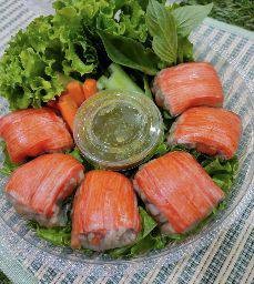 หมูสับเห็ดหอม+ปูอัด (ผสม)