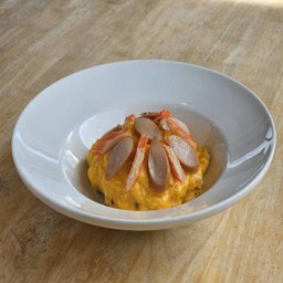 ข้าวไข่ข้นไส้กรอกปูอัด