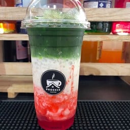 ชาเขียวนมสดสตรอว์เบอร์รี่