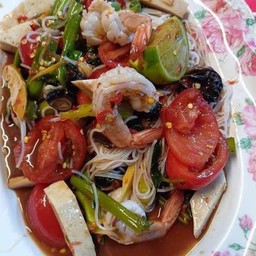 ตำมั่วเส้นสดกุ้ง