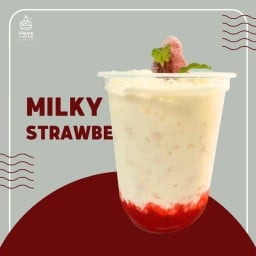 🍓 นมสดสตรอเบอร์รี่