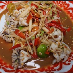 ตำหมึกสาย