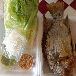 ป้าวรรณเมี่ยงปลาเผา