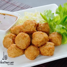 ลูกชิ้นกุ้งทอด