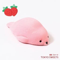โมจิแมวน้ำ รสครีมสตรอเบอร์รี่