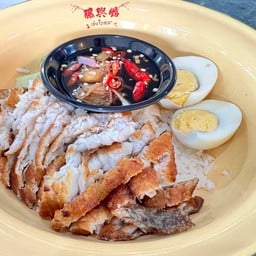 ข้าวหน้าปลาแกะ+ไข่ตัม (พริกน้ำปลารสเด็ด)