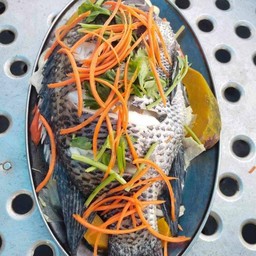 ปลานิลนึ่งไซส์ใหญ่