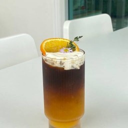 (1shot) กาแฟส้มครีมชีส (เย็น)