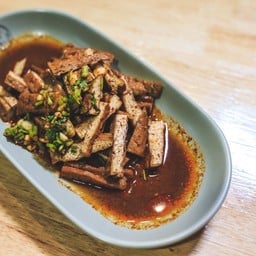[อร่อยซ่ากับโค้ก] ยำเต้าหู้ทอด +  โค้ก ออริจินัล (ขวด)
