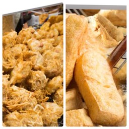 เผือกทอด-เต้าหู้ทอด