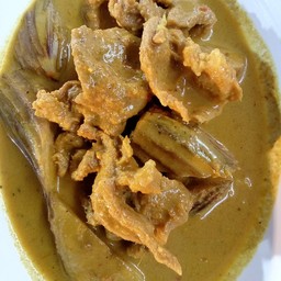 แกงกะทิหมู+ลูกกล้วย