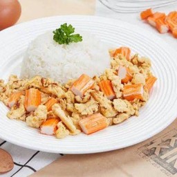 ข้าวไข่คั่วปูอัด