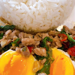 Spicy Thai Basil Pork With Rice