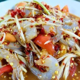 ตำกุ้งสด