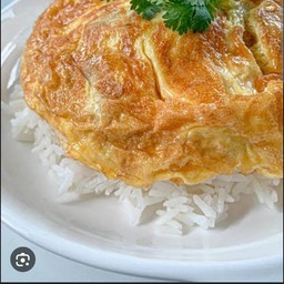 ข้าวราด ไข่เจียว กล่องใหญ่