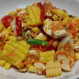 ตำข้าวโพดไข่เค็ม