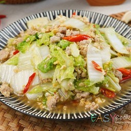 ผัดผักาดขาวหมู