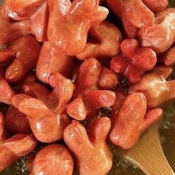 ไส้กรอกแดงทอดในตำนาน 10ชิ้น