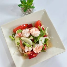 ยำกุ้งสะดุ้งเฮือก สุก/สด