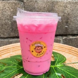 นมชมพูเย็น(นมสด)