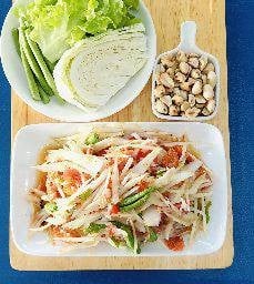 ส้มตำไทย (ใส่ปู)
